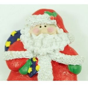 Vintage Santa Wind Chime Magnet Christmas Ornament Holiday Decoration